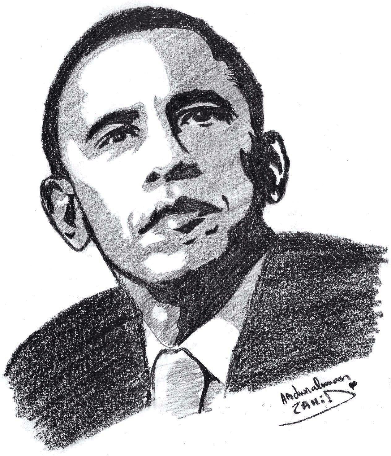 a detailed pencil sketch of Barack Obama as the  Stable Diffusion  OpenArt