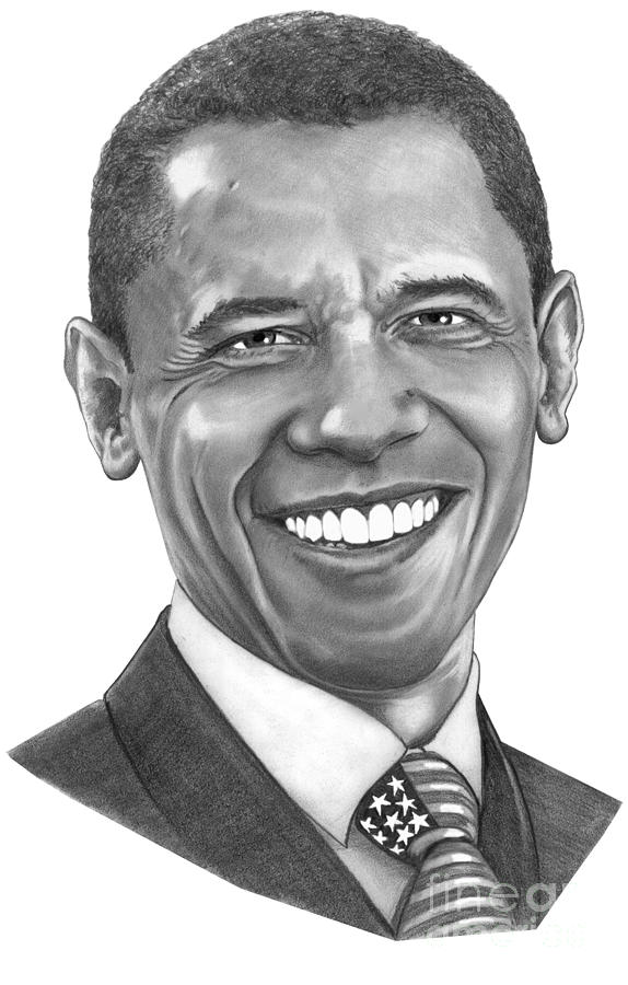 Barack Obama Drawing by Paul Stowe  Saatchi Art