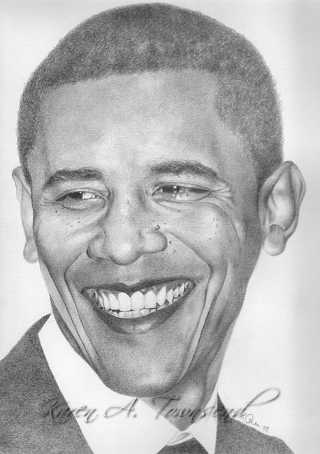 President Obama Drawing by Charles Edwards  Saatchi Art