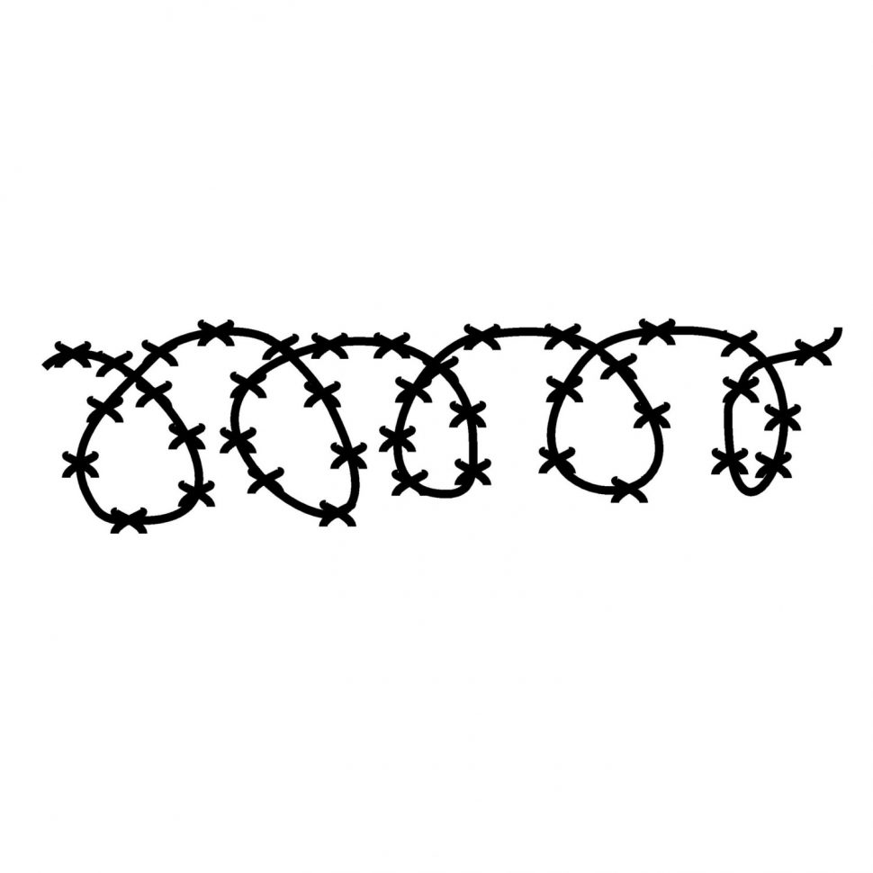 Barb Wire Drawing Image