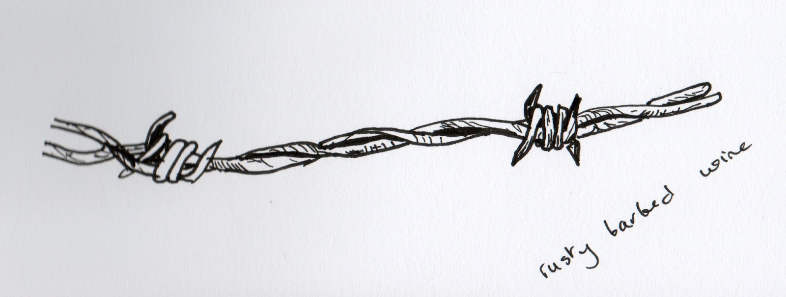 Barb Wire Photo Drawing