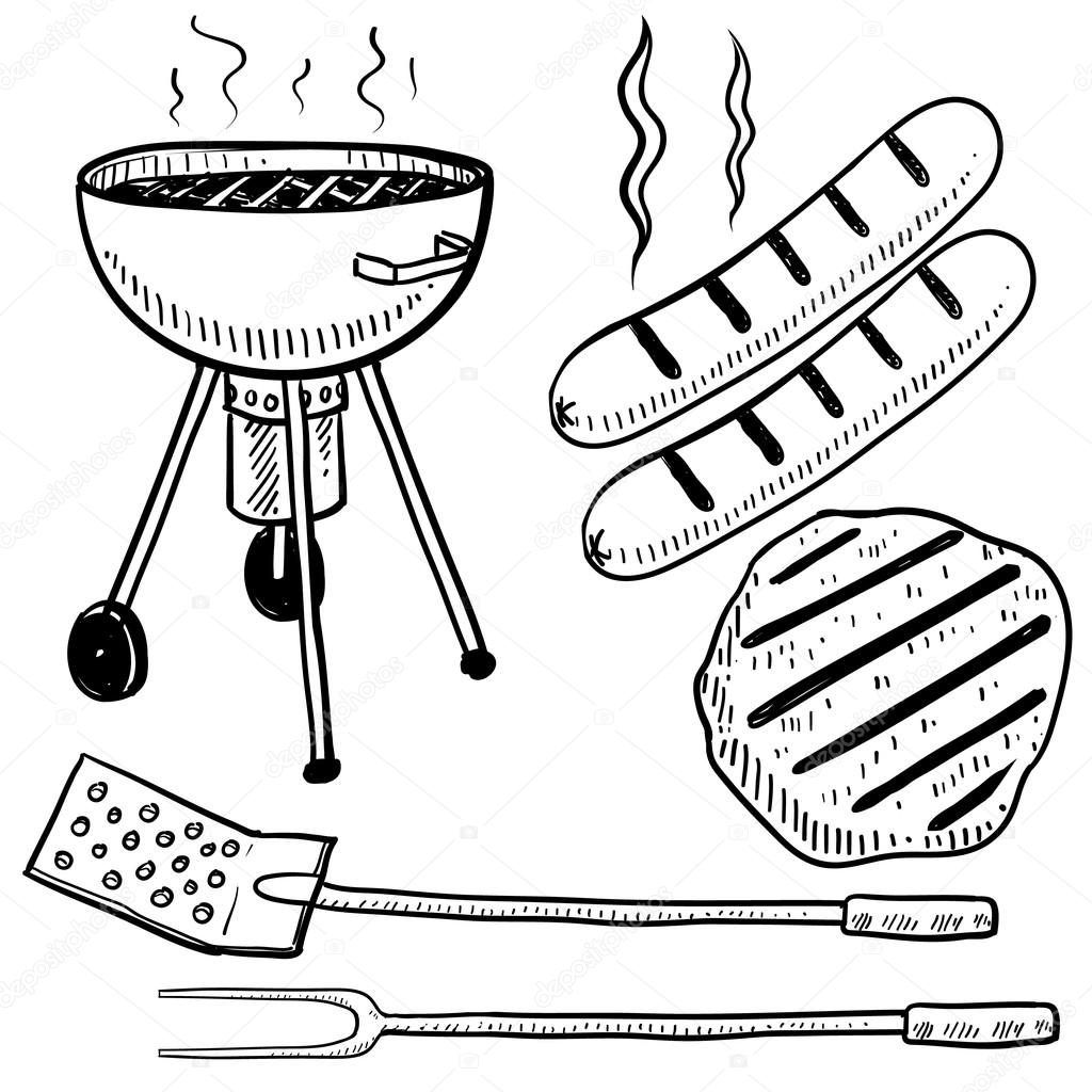 Barbecue Drawing Photo