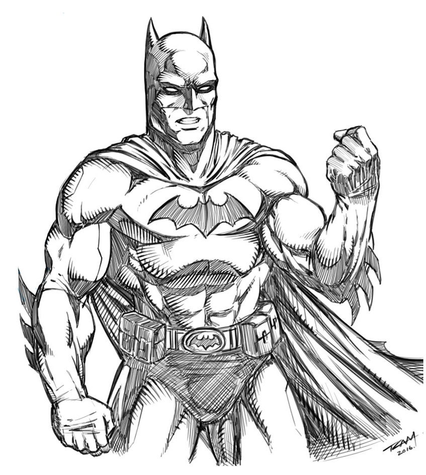 Batman Drawing Art - Drawing Skill