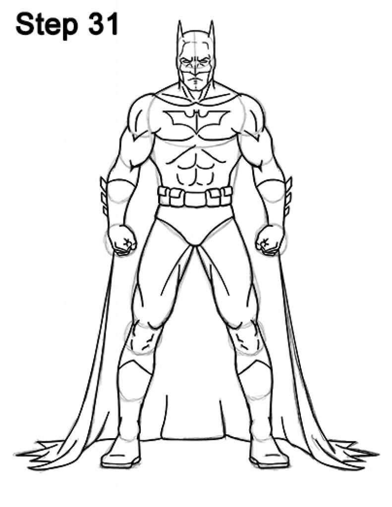 Batman Drawing Beautiful Image - Drawing Skill