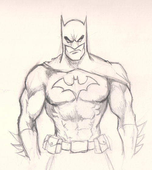 Batman Drawing High-Quality