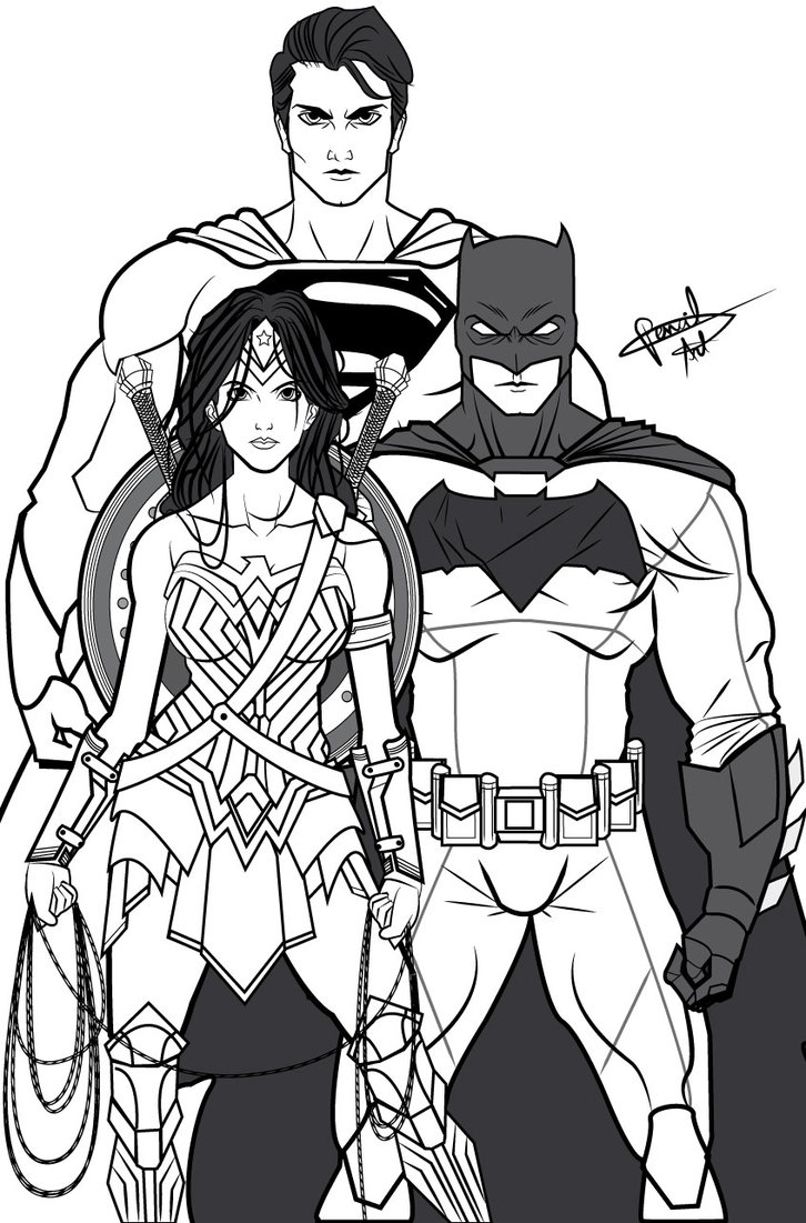 Batman V Superman Dawn Justice Drawing High-Quality