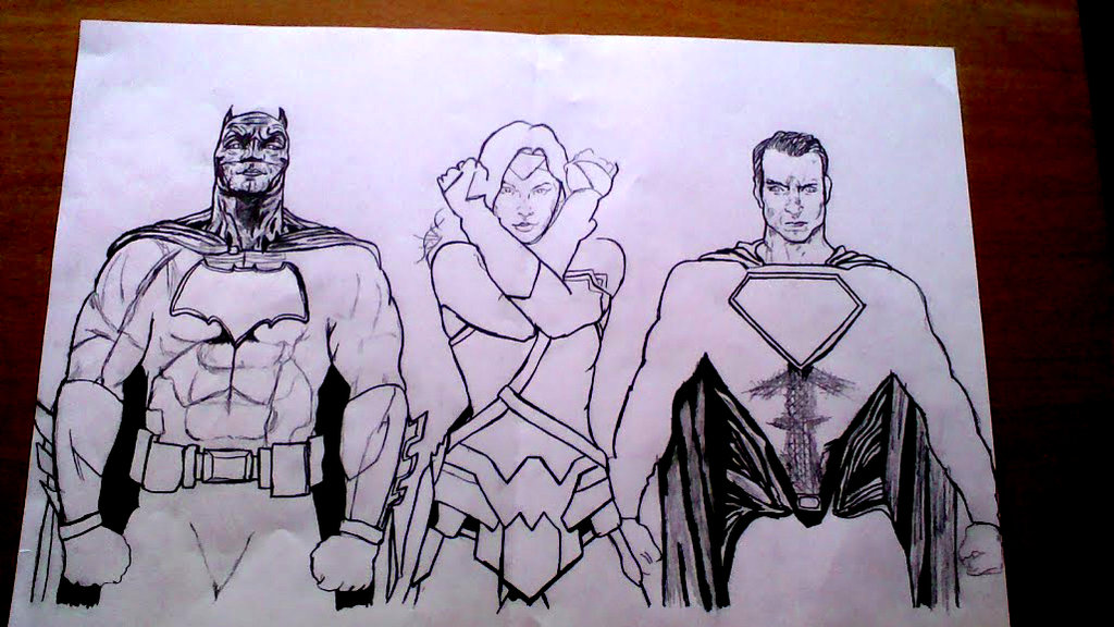 Batman V Superman Dawn Justice Drawing Image