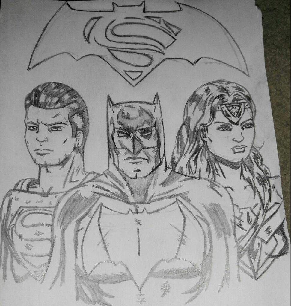 Batman V Superman Dawn Justice Drawing Sketch