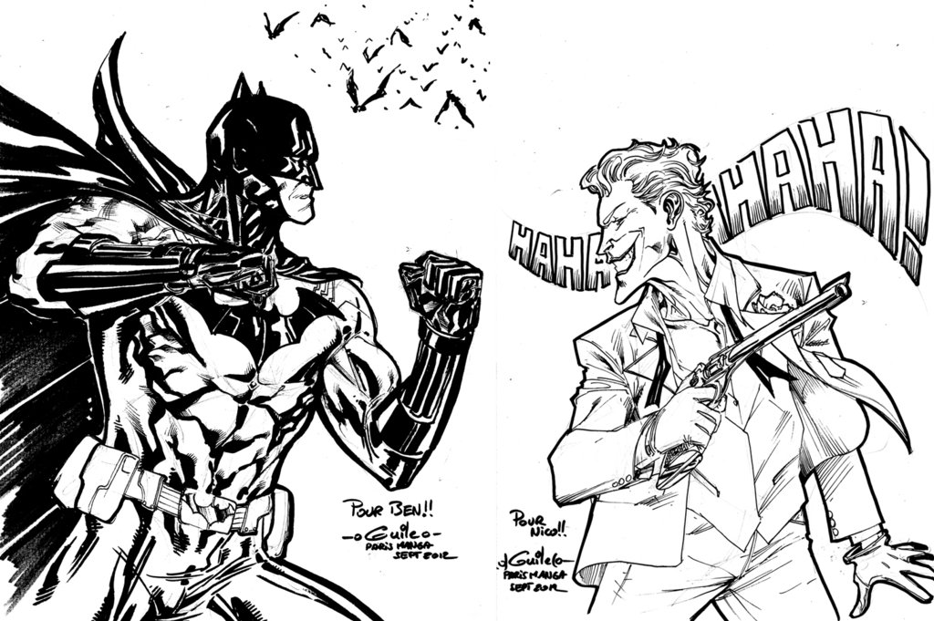 Batman Vs Joker Art Drawing - Drawing Skill