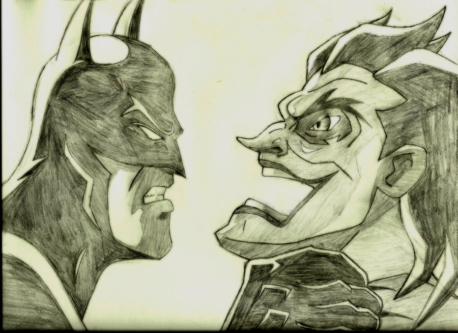 Batman Vs Joker Drawing Beautiful Art