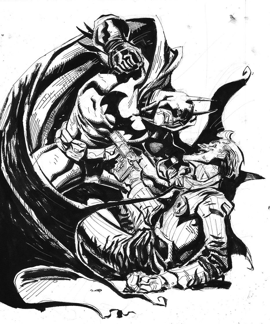 Batman Vs Joker Drawing Image