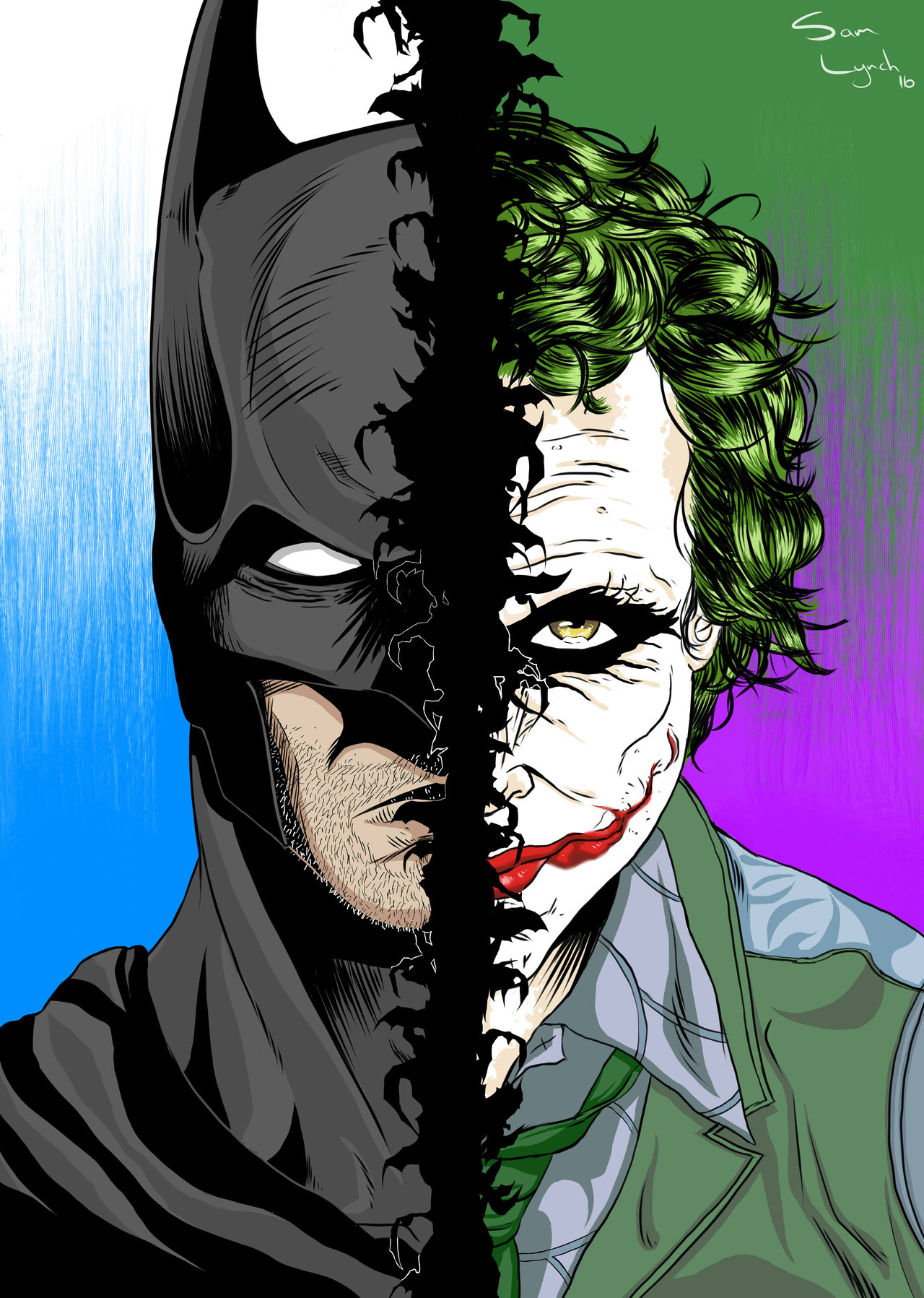 Batman Vs Joker Drawing Photo