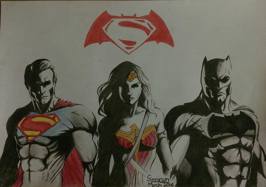 Batman Vs Superman Drawing Amazing