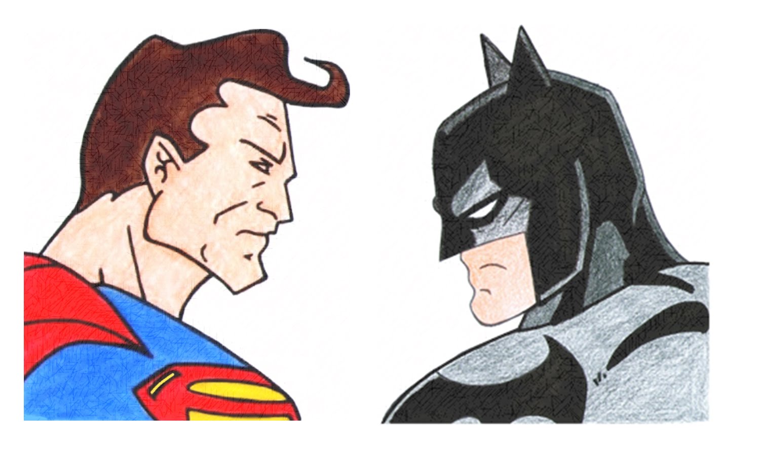 Batman Vs Superman Drawing Beautiful Art