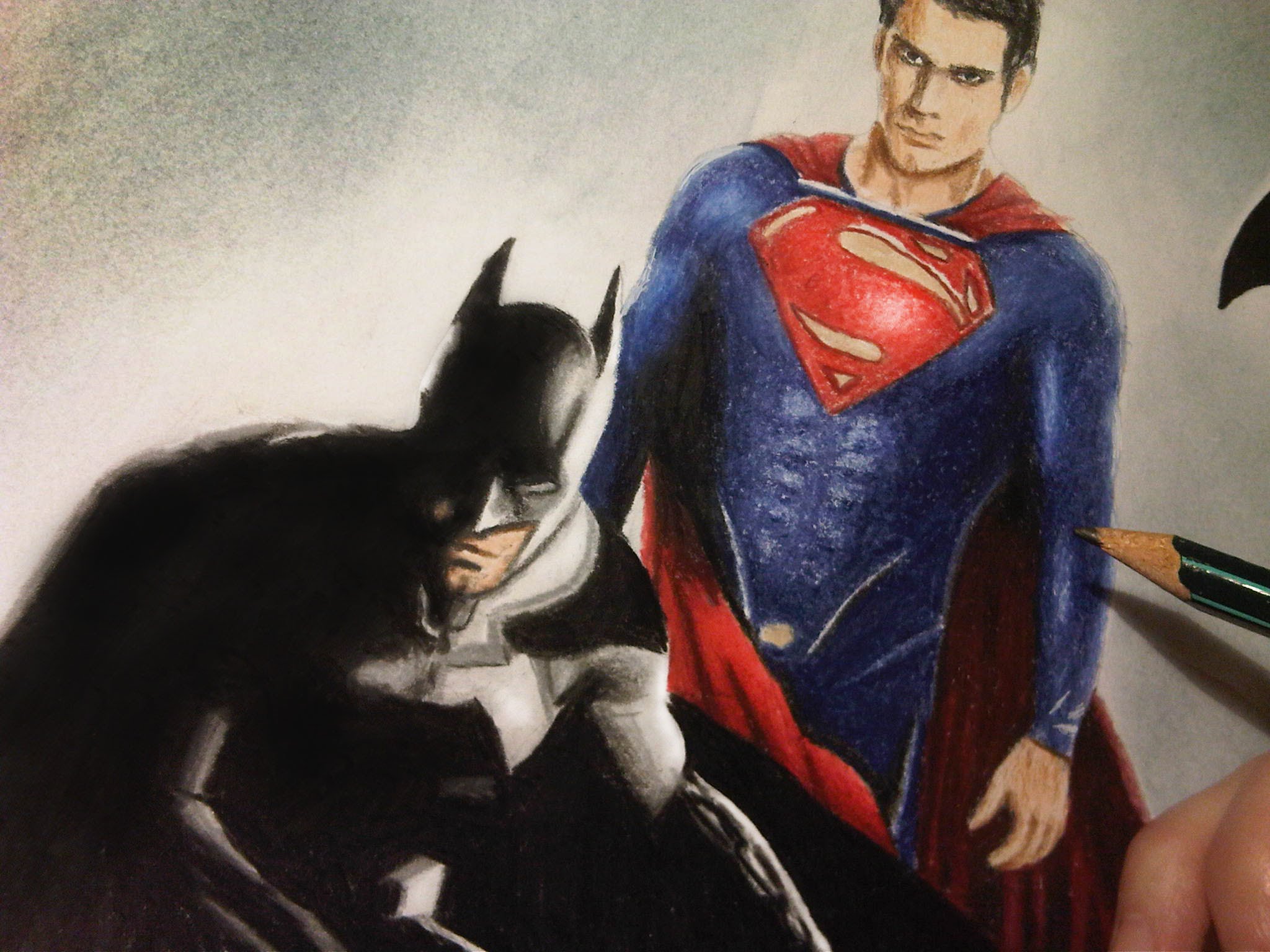 Batman Vs Superman Drawing Creative Art