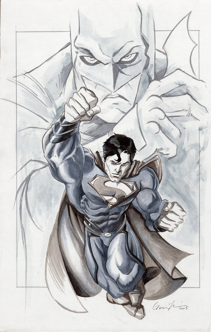Batman Vs Superman Drawing Best  Drawing Skill