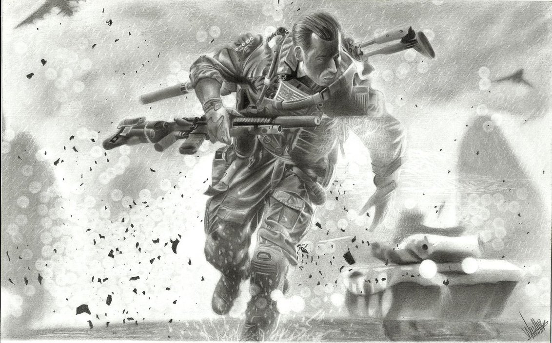 Battlefield Drawing Art