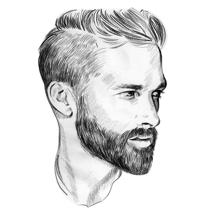 Beard Drawing Realistic