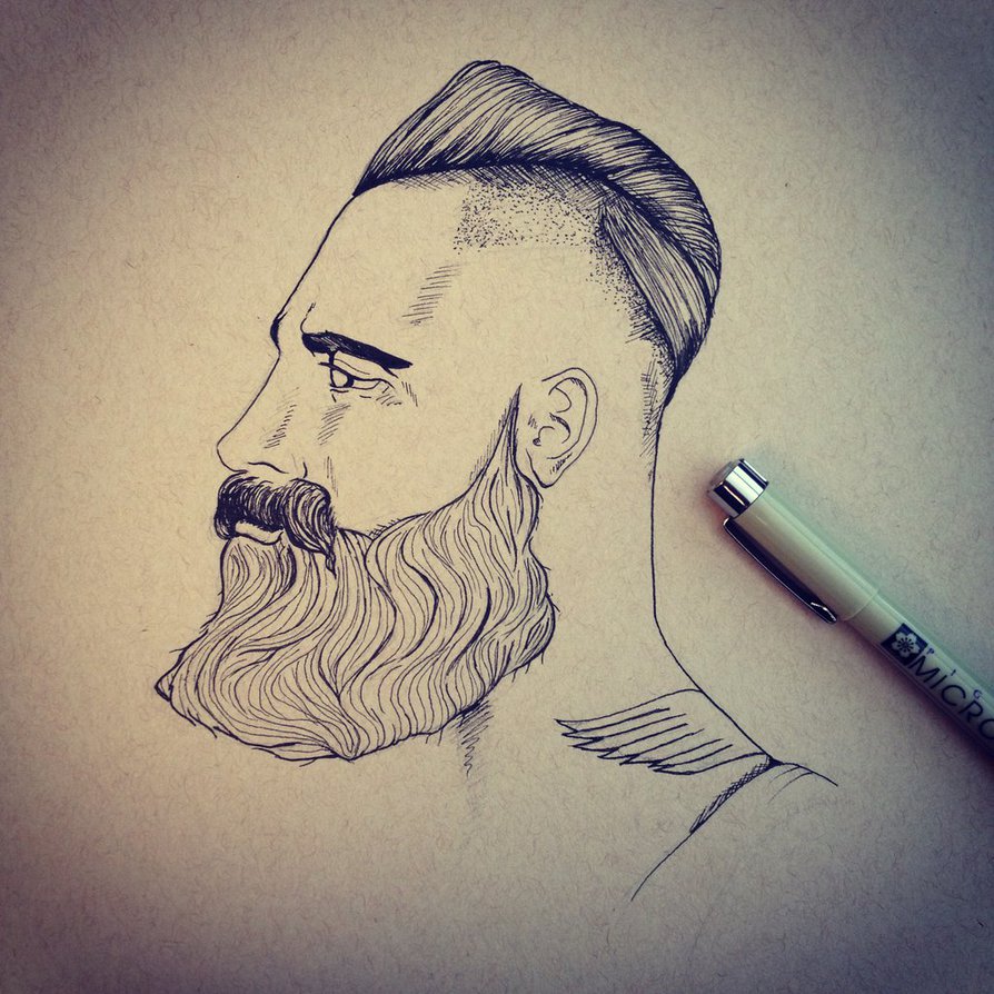 Beard Drawing Sketch