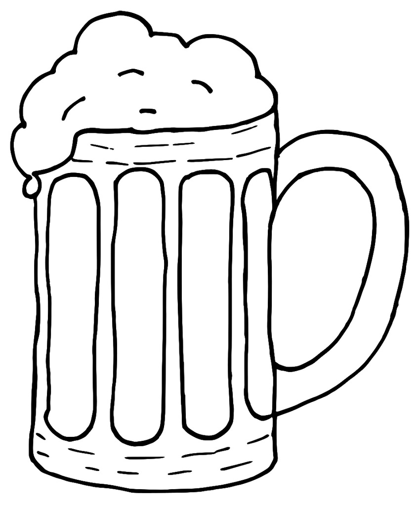 Beer Mug Drawing Pics