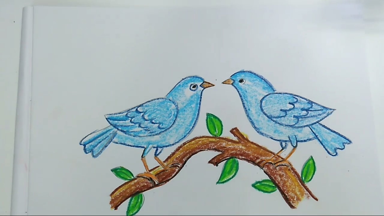 Birds Drawing High-Quality