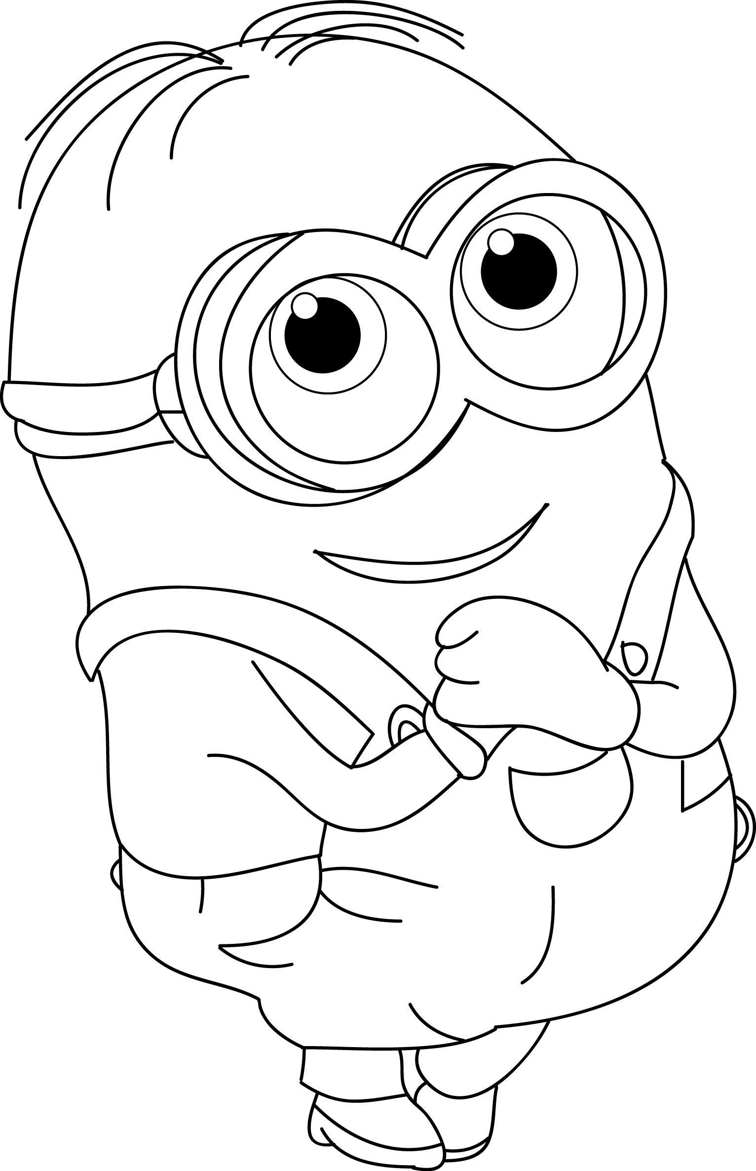 Bob Minions Drawing High-Quality