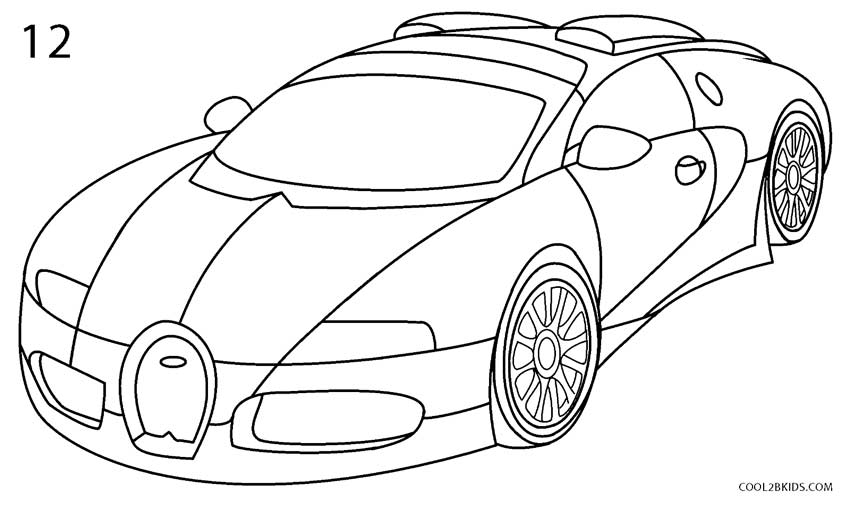 Bugatti Drawing Beautiful Image