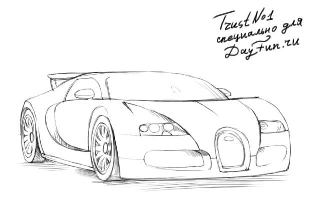 Bugatti Drawing Images