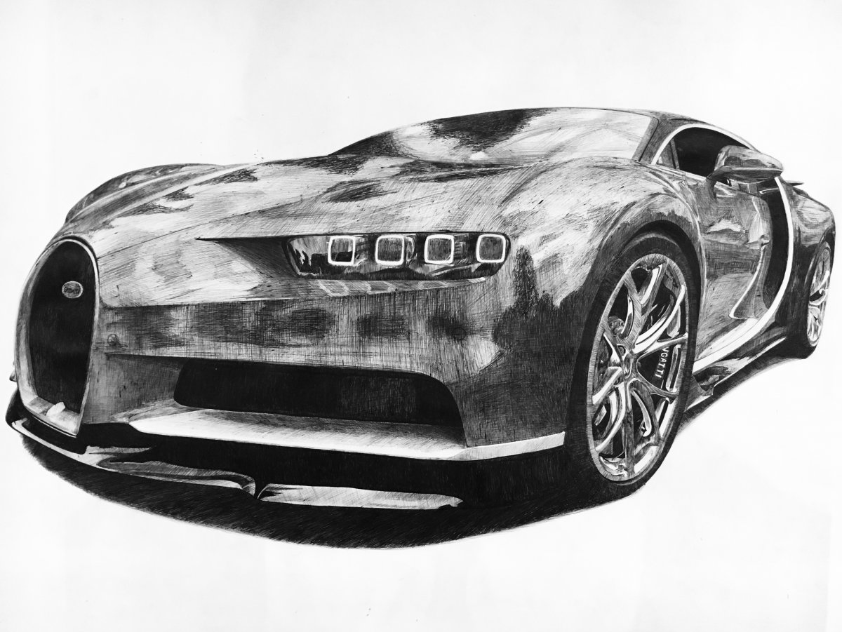 Bugatti Drawing Photos