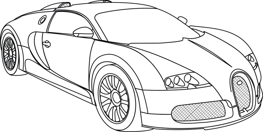 Bugatti Drawing Pics