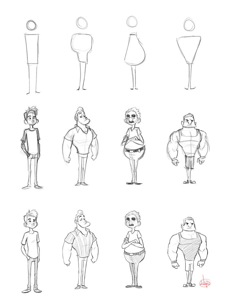 Caricatures Body Drawing Image