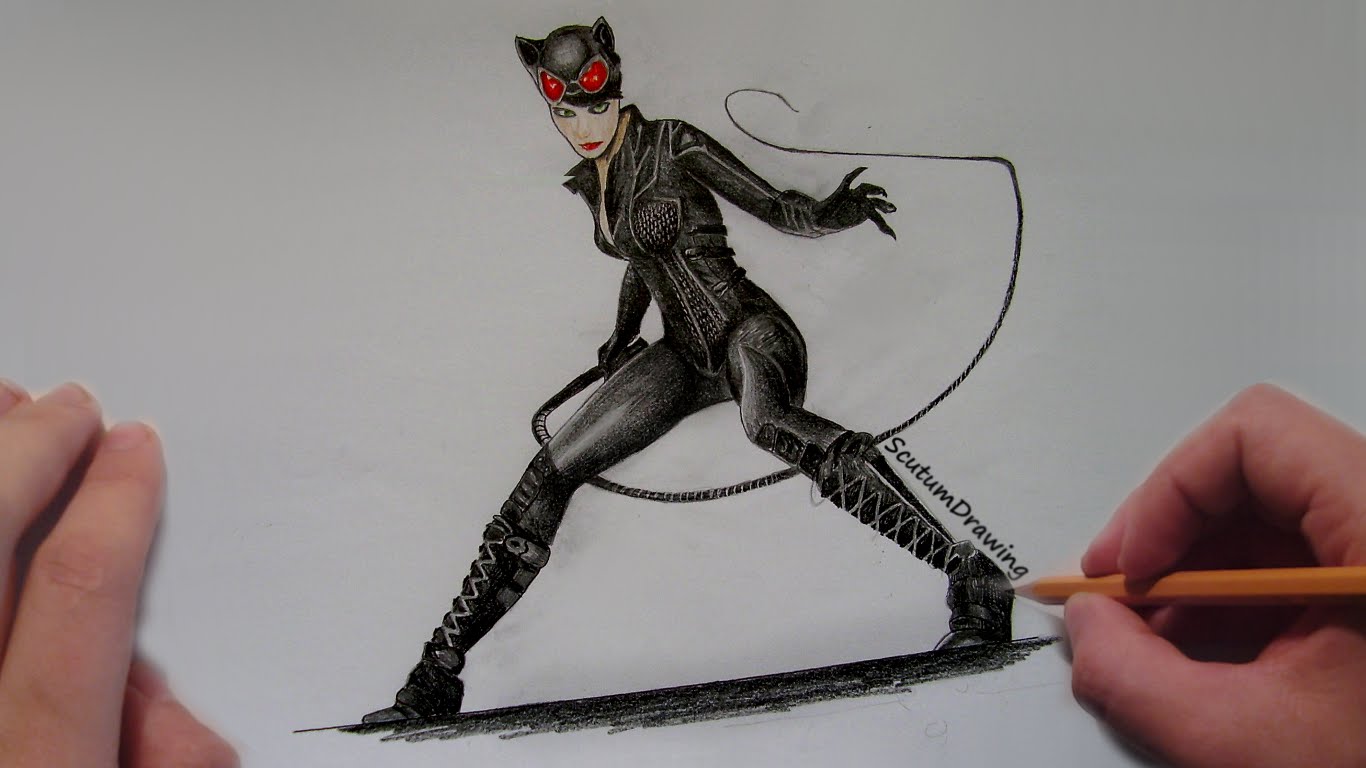 Catwoman Drawing Creative Art