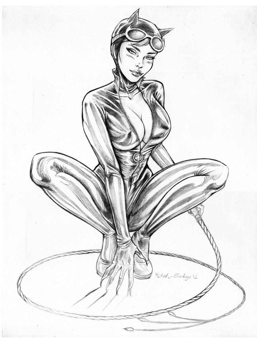 Catwoman Drawing Pic