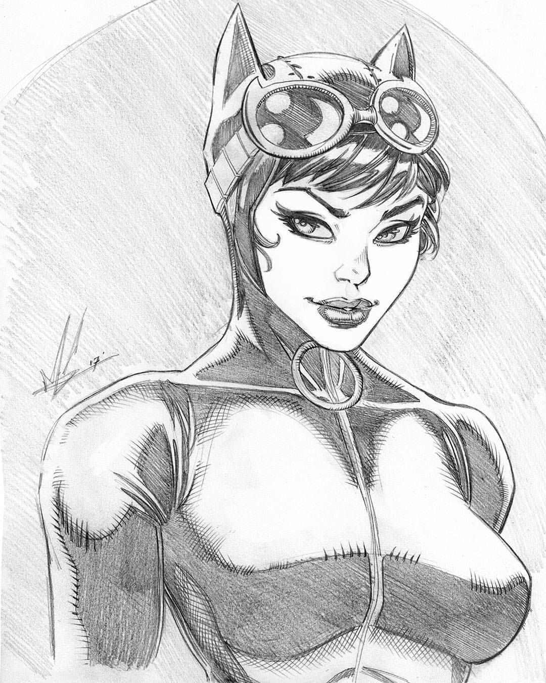 Catwoman Drawing Picture