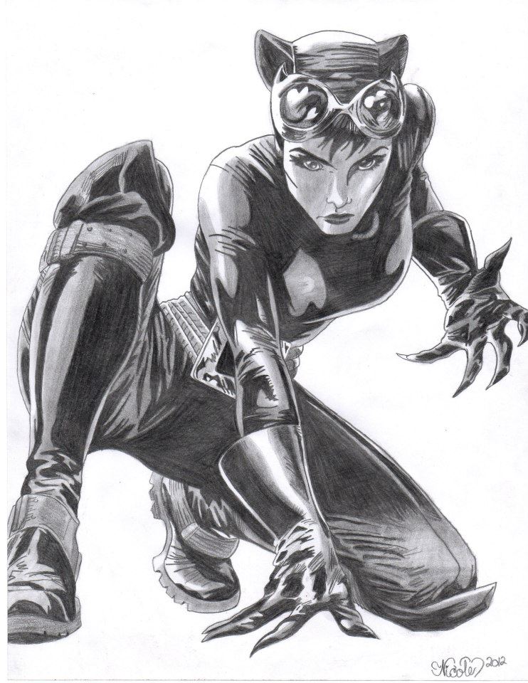 Catwoman Drawing Realistic