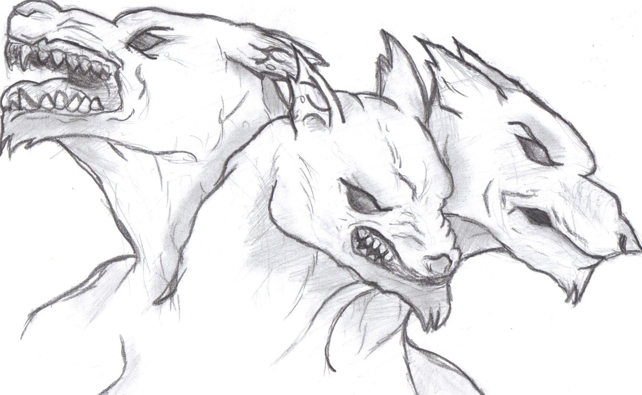 Cerberus Drawing Creative Art