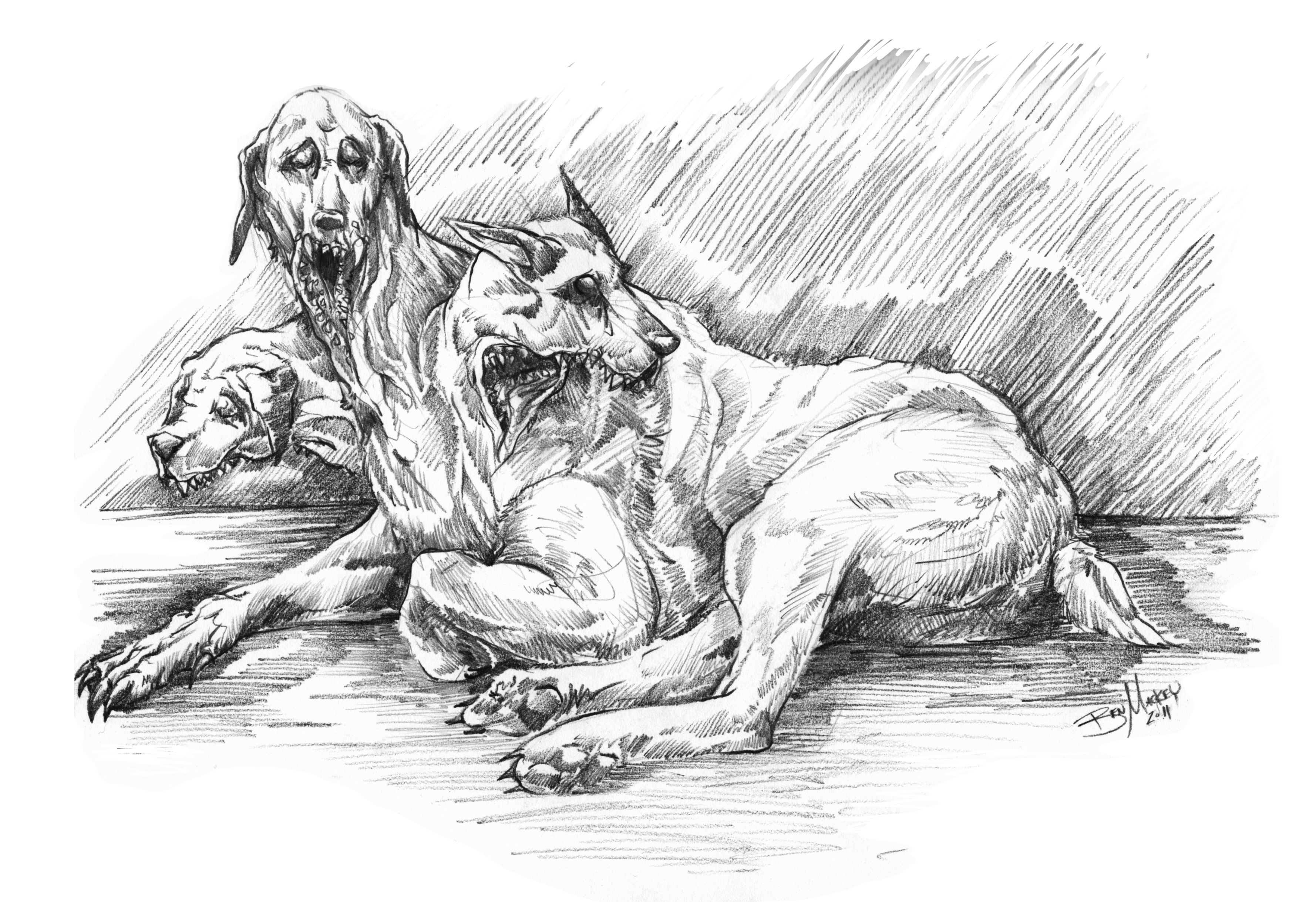 Cerberus Drawing Pictures