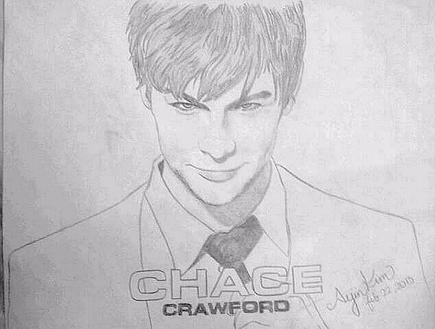 Chace Crawford Drawing High-Quality