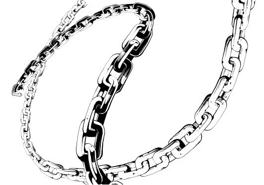 Broken chain with shatters as symbol of strength and freedom Sketch of  metal chains Vector illustration 12975848 Vector Art at Vecteezy