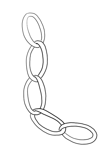 Chain of trust positivity  Metal drawing Texture drawing Chain