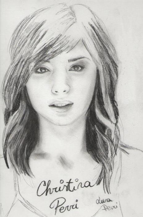 Christina Perri Drawing Beautiful Image