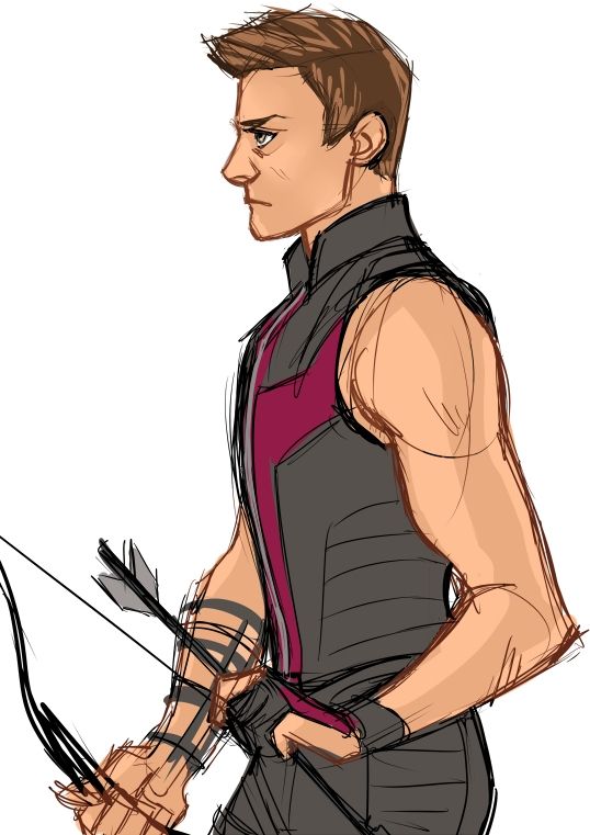 Clint Barton Drawing