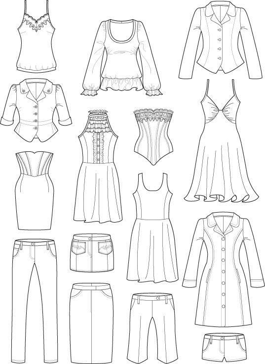 Clothing Drawing Pics