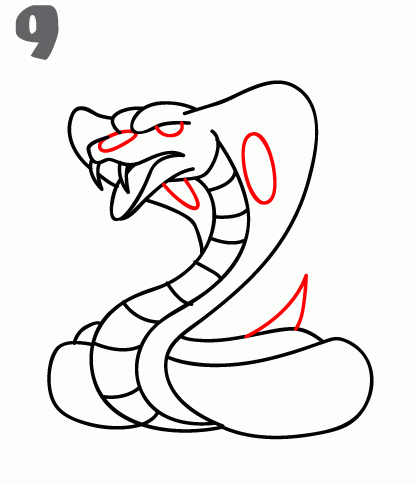 Cobra Drawing Beautiful Image