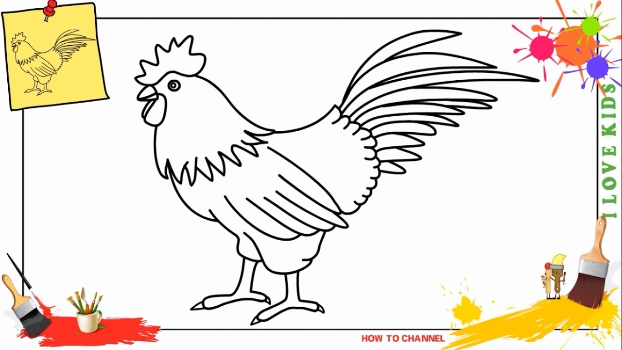 Cock Drawing Picture