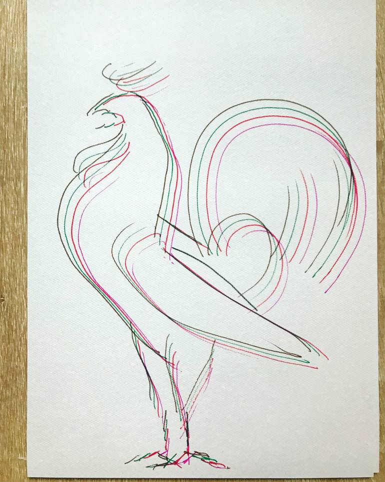 Cock Drawing