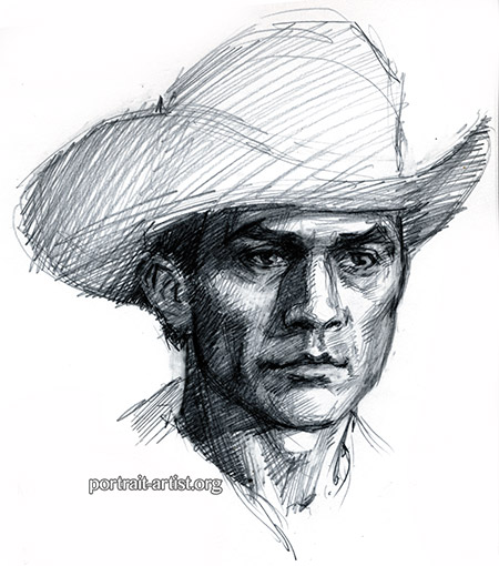 Cowboy Image Drawing