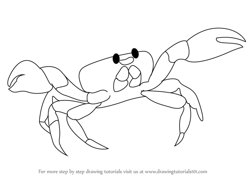 Crab Drawing Beautiful Image