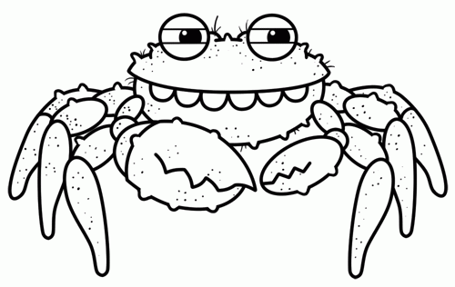 Crab Drawing Sketch