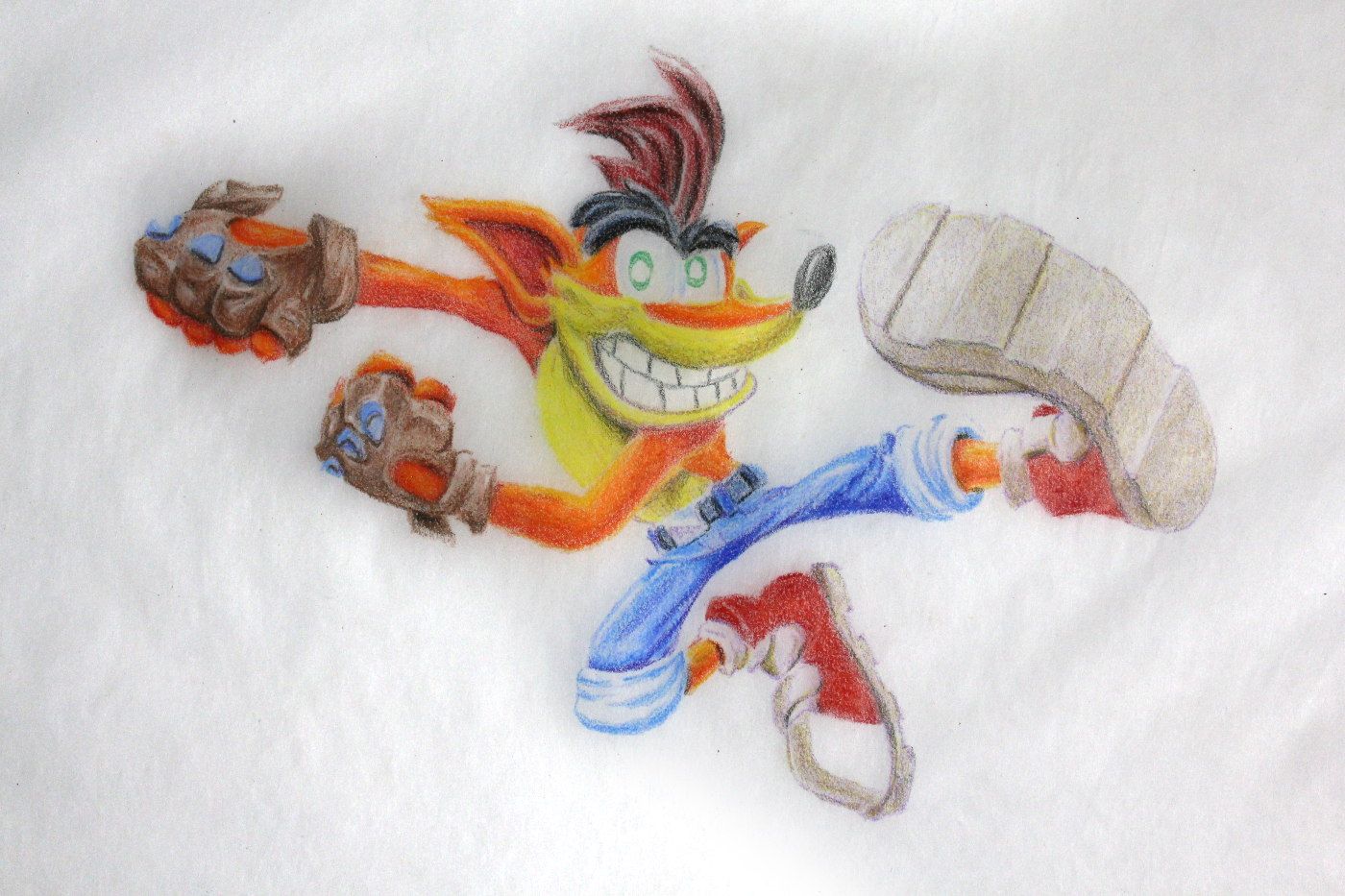 Crash Bandicoot Drawing Beautiful Art